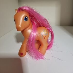 My Little Pony G3 Sparkleworks Pink Orange Glitter Tinsel